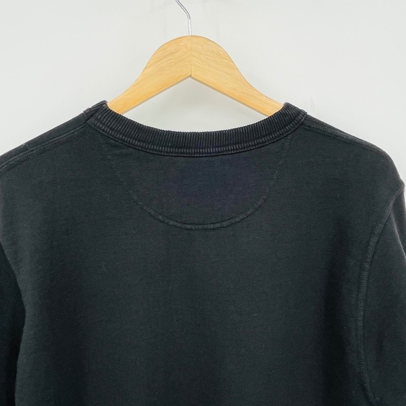 Champion Powerblend Crewneck Sweatshirt, Classic Script Logo Black Men's Small - Picture 6 of 9